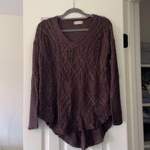 Altar’d State purple sweater. Size S. Never worn.
